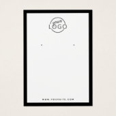 Benutzerdefinierte Logo-Ohrmarkenkarten (Vorderseite)