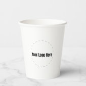 Benutzerdefinierte Logo-Papierbecher in Großmenge Pappbecher (Vorderseite)
