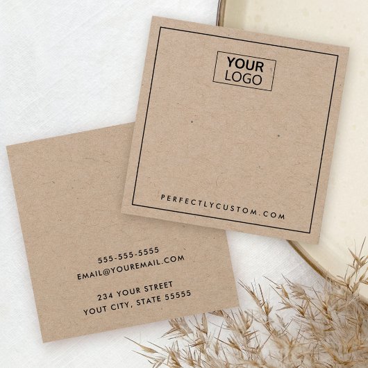 Benutzerdefinierte Logo-Papiervorlagenkarte