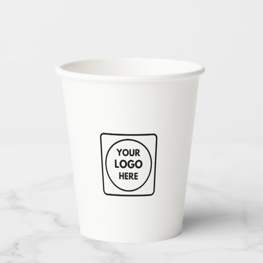 Benutzerdefinierte Logo-QR-Code-Branding-Moderne Pappbecher (Vorderseite)