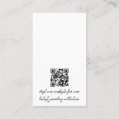 Benutzerdefinierte Logo-QR-Code-Schmuck-Ohrring-Di Visitenkarte (Rückseite)