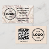 Benutzerdefinierte Logo-QR-Code-Visitenkarte Visitenkarte (Vorne/Hinten)