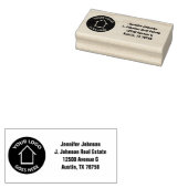 Benutzerdefinierte Logo-Rücksendeadresse von Real Gummistempel (Stempel)