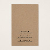 Benutzerdefinierte Logo-Rustikale Kraft-Schmuckkol (Rückseite)