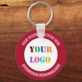 Benutzerdefinierte Logo-Social-Media-Name Schlüsse Schlüsselanhänger (Vorderseite)
