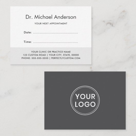 Benutzerdefinierte Logo-Terminkarten Terminkarte (Vorne/Hinten)