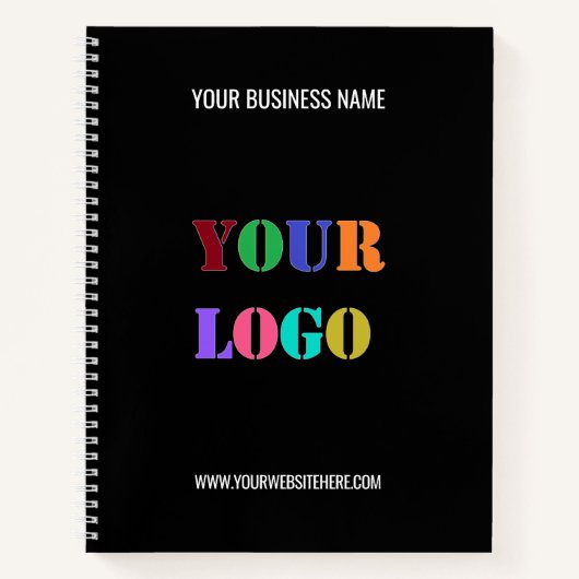 Benutzerdefinierte Logo-Text-Business-Notebook-Far Notizblock (Vorderseite)
