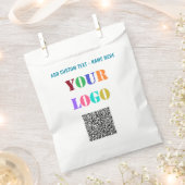 Benutzerdefinierte Logo-Text- und QR-Code-Geschenk Geschenktütchen (Ausgeschnitten)