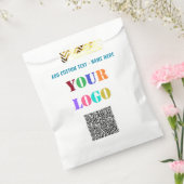 Benutzerdefinierte Logo-Text- und QR-Code-Geschenk Geschenktütchen (Versiegelt)