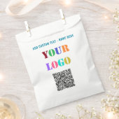 Benutzerdefinierte Logo-Text- und QR-Code-Tragtasc Geschenktütchen (Ausgeschnitten)