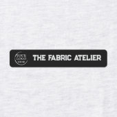 Benutzerdefinierte Logo- und Text-Bekleidungsmarke Etiketten (Design 1)