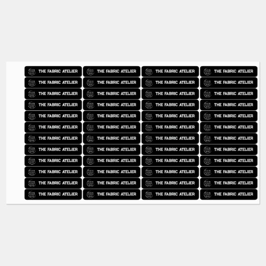 Benutzerdefinierte Logo- und Text-Bekleidungsmarke Etiketten (Blatt)