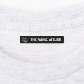 Benutzerdefinierte Logo- und Text-Bekleidungsmarke Etiketten (Befestigt)