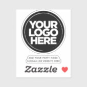 Benutzerdefinierte Logo- und Textförderer für das  Aufkleber (Blatt)