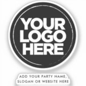 Benutzerdefinierte Logo- und Textförderer für das  Aufkleber (Vorderseite)