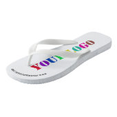 Benutzerdefinierte Logo- und Website-Werbeflöße Badesandalen (Schrägansicht)