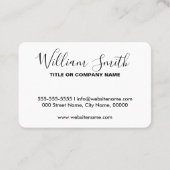 Benutzerdefinierte Logo-Visitenkarten - beliebiger Visitenkarte (Rückseite)