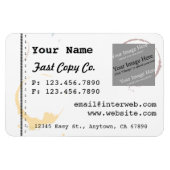 Benutzerdefinierte Logo-Visitenkartenmagnete Magnet (Horizontal)