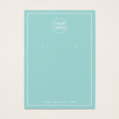 Benutzerdefinierte Logo-weiße Grenz-Aquarellkarte  (Vorderseite)