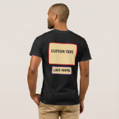 Benutzerdefinierte Logofarbenmischung T-Shirt (Schwarz voll)