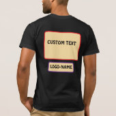 Benutzerdefinierte Logofarbenmischung T-Shirt (Rückseite)