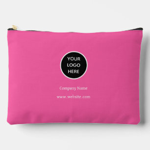 Benutzerdefinierte Logofirma Hot Pink Geschäft Unt Zubehörtasche