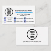 Benutzerdefinierte Logos Moderne Social Media-Symb Visitenkarte (Vorne/Hinten)