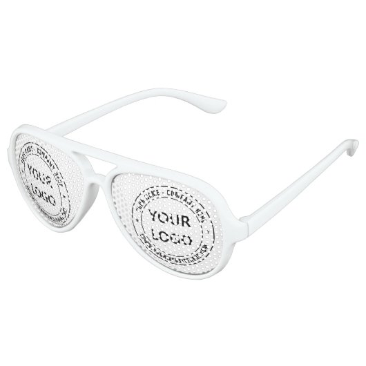 Benutzerdefinierte Logos oder Foto- und Text-Party Partybrille (Schrägansicht)