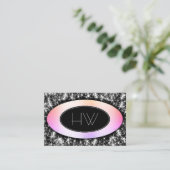 Benutzerdefinierte Logos und Lamurous-Glitzer-Star Visitenkarte (Stehend Vorderseite)