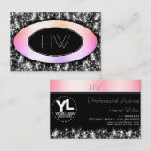 Benutzerdefinierte Logos und Lamurous-Glitzer-Star Visitenkarte (Vorne/Hinten)