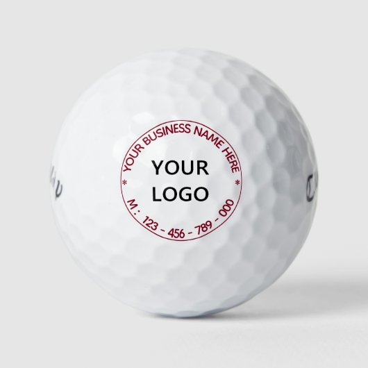 Benutzerdefinierte Logos und Personalisierte Brief Golfball (Vorderseite)