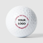 Benutzerdefinierte Logos und Text-Briefmarke Golfb Golfball (Vorderseite)