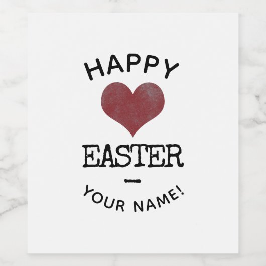 Benutzerdefinierte Logos und Text glücklich Oster Weinetikett (Einzelnes Label)