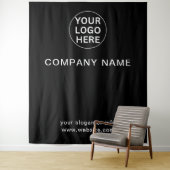 Benutzerdefinierte Logos und Text-Markenbezeichnun Wandteppich (Beispiel)