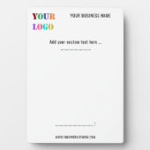 Benutzerdefinierte Logos und Texte Personalisiert Fotoplatte (Vorderseite)