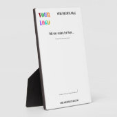 Benutzerdefinierte Logos und Texte Personalisiert Fotoplatte (Seite)