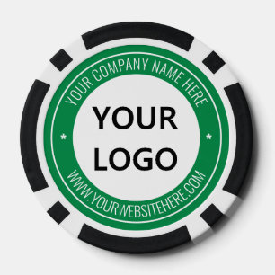 Benutzerdefinierte Logotext Geschäft Poker Chips B