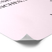 Benutzerdefinierte Logotext-Marken-Blush-Pink-Ästh Poster (Ecke)