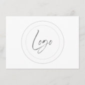 benutzerdefinierte Logowerbekarten Begleitkarte (Vorderseite)
