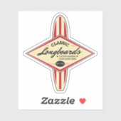 Benutzerdefinierte Longboard-Surfboards Aufkleber (Blatt)