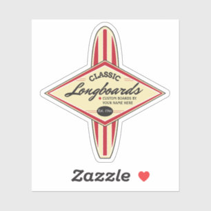 Benutzerdefinierte Longboard-Surfboards Aufkleber