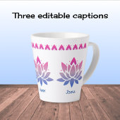 benutzerdefinierte Lotus-Blume Milchtasse