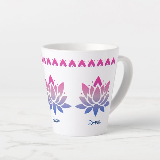 benutzerdefinierte Lotus-Blume Milchtasse (Rechte Ecke)