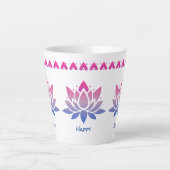 benutzerdefinierte Lotus-Blume Milchtasse (Vorderseite)