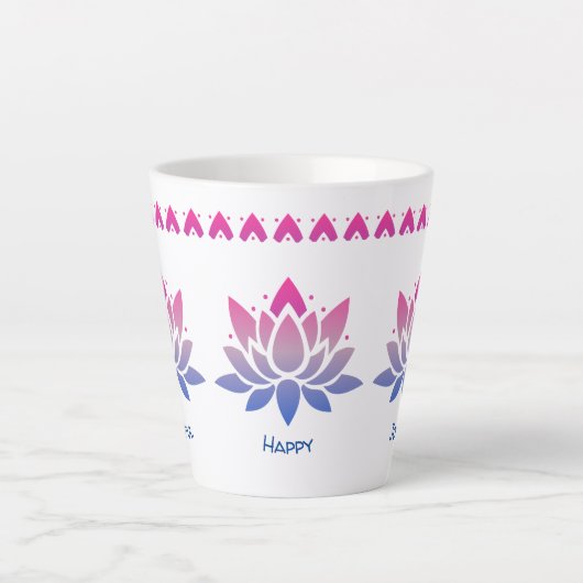 benutzerdefinierte Lotus-Blume Milchtasse (Vorderseite)