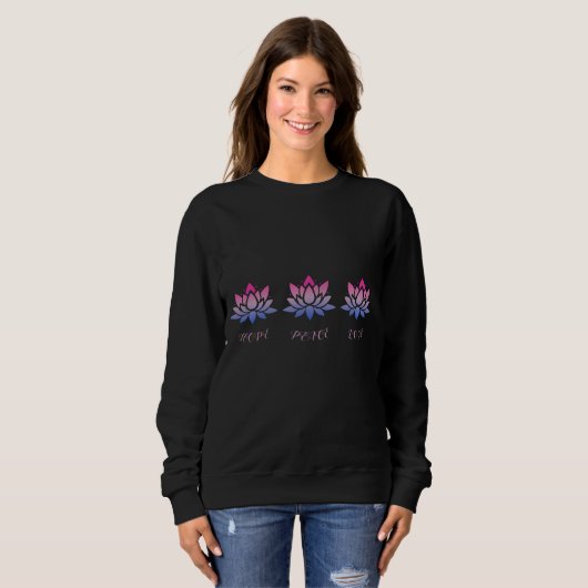 benutzerdefinierte Lotus-Blume Sweatshirt (Vorne ganz)
