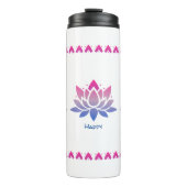 benutzerdefinierte Lotus-Blume Thermosbecher (Vorderseite)