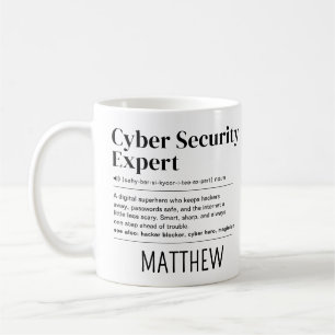 Benutzerdefinierte lustige Cyber-Sicherheitsexpert Kaffeetasse