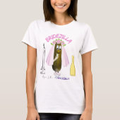 Benutzerdefinierte lustige eingelegte Bridezilla-J T-Shirt (Vorderseite)