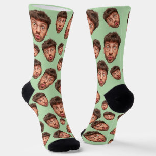 Benutzerdefinierte lustige Foto-Gesicht-Besatzungs Socken